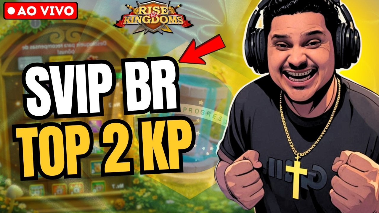 🟡LIVE | CONTA TOP2 BR EM KP + EVENTOS KD#3695 | Rise of Kingdoms