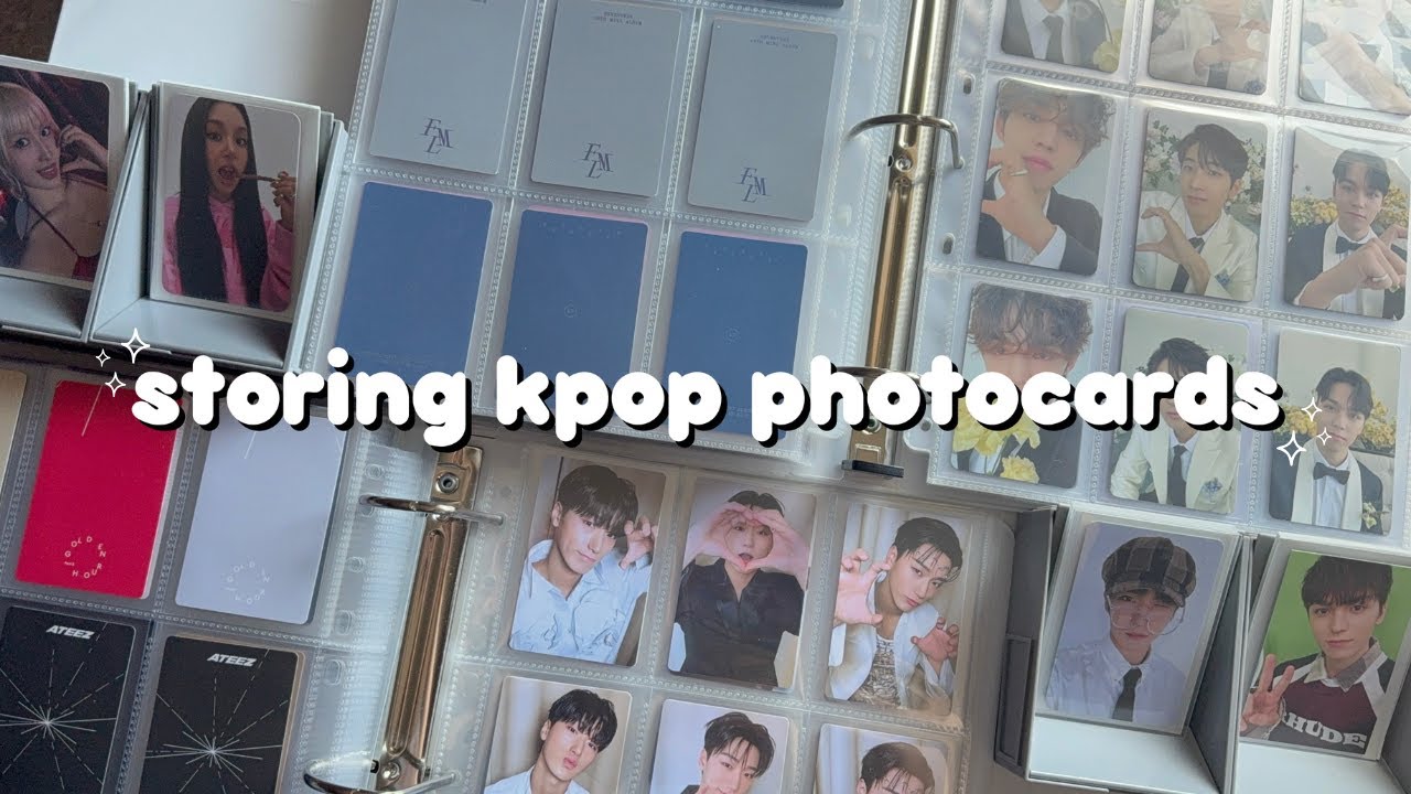 storing kpop photocards #37 ☼ ateez, seventeen, & twice!
