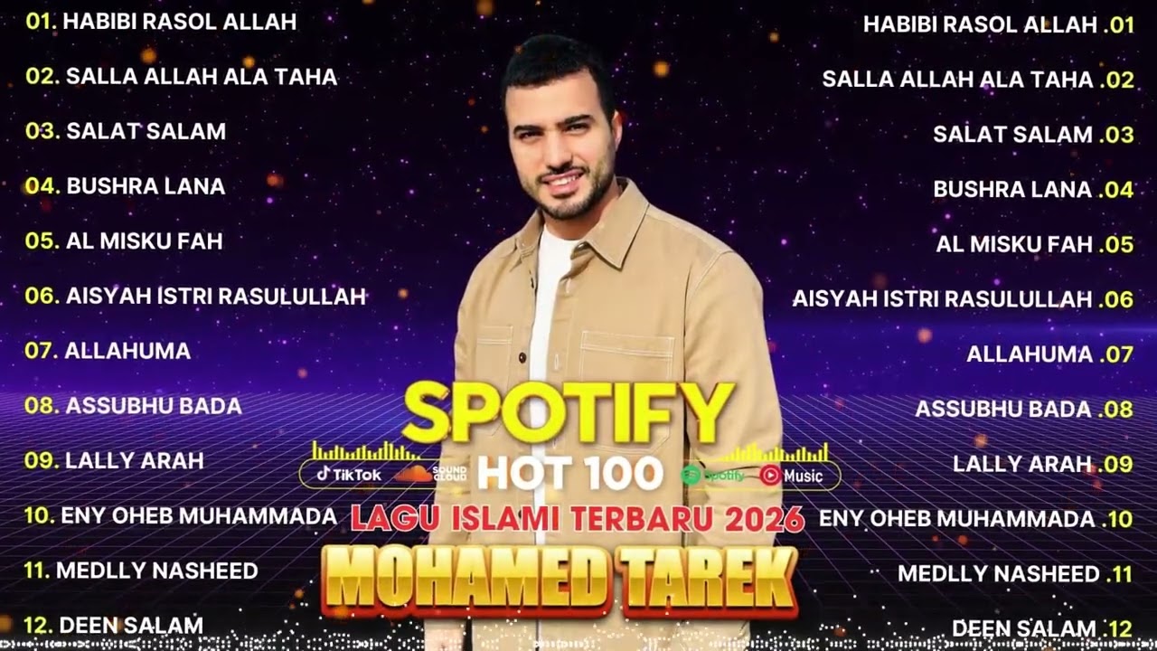 Mohamed Tarek Sholawat Viral 2026 🙏 Greatest Hits by Mohamed Tarek   Bushra Lana, Deen Assalam