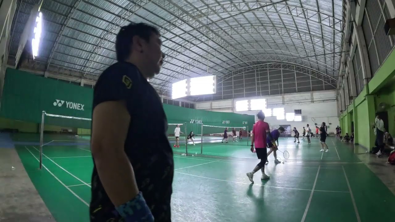 #เพิ่มสุข [Drunker Badminton] Game3 Beer Per VS Ya Noi 3/3   4K