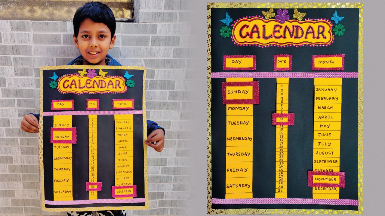 DIY Paper Calendar | 2025 Calendar | Handmade Wall Calendar | New Year Calendar | Easy DIY Calendar