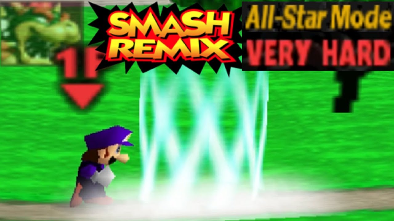 Smash Remix - All-Star Mode Gameplay with Luigi (VERY HARD)