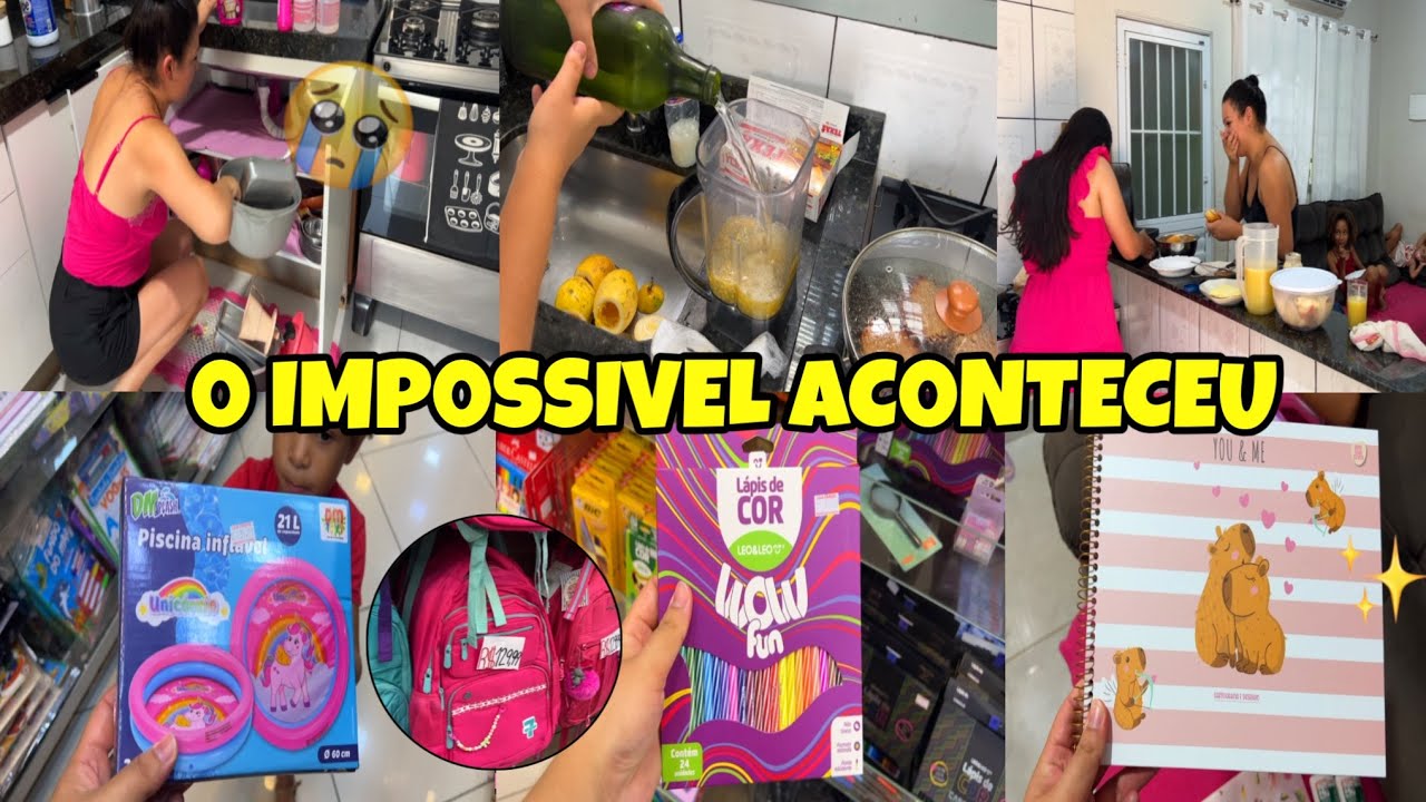 EU CONSEGUI DAR TUDO PRA ELES🙏🏻😭MATERIAL ESCOLAR COMPLETO DAS CRIANÇAS- DEUS CUIDOU DE CADA DETALHE🥹