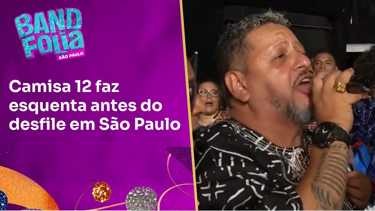 Camisa 12: assista ao esquenta da escola no Carnaval 2026 | Band Folia