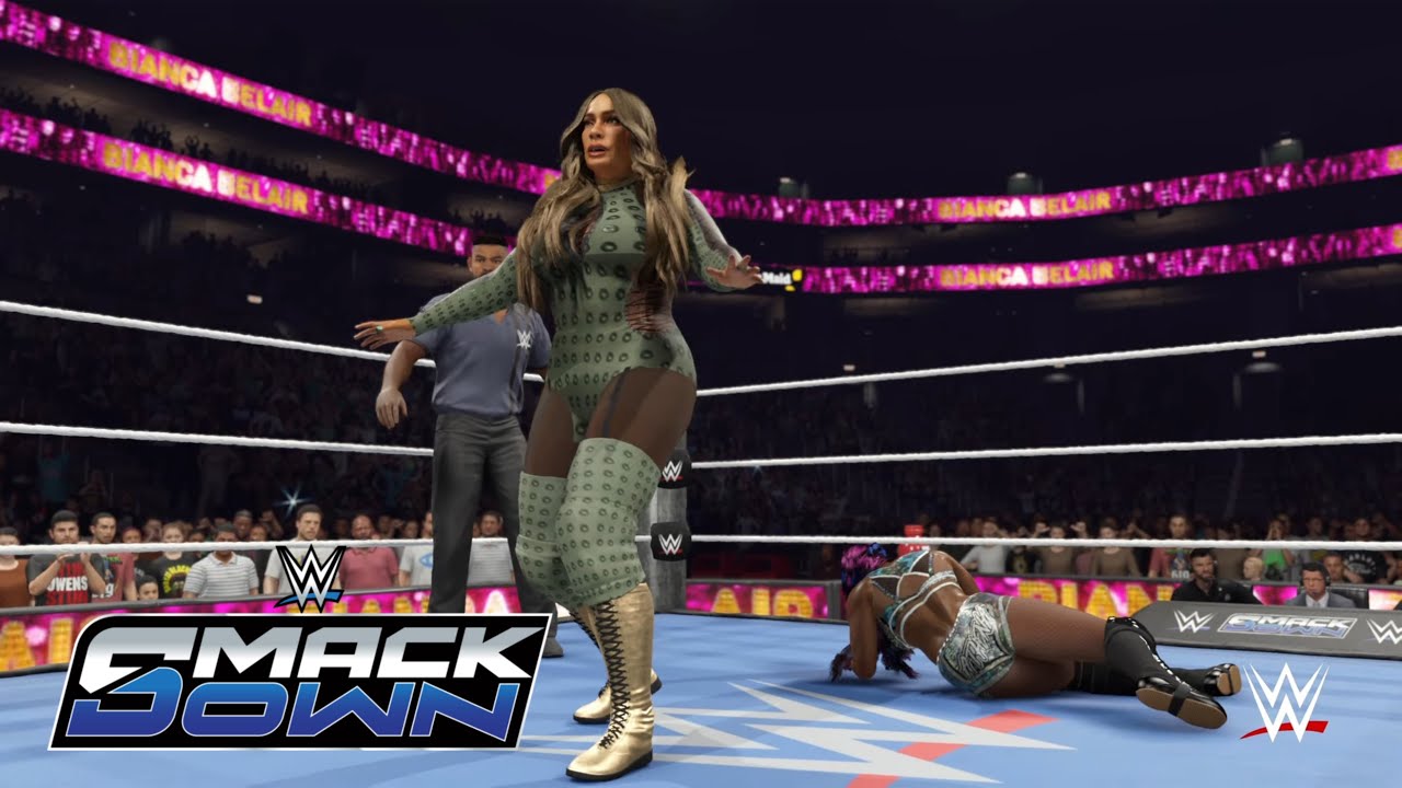 WWE 2K25 SMACKDOWN Nia Jax VS Athena