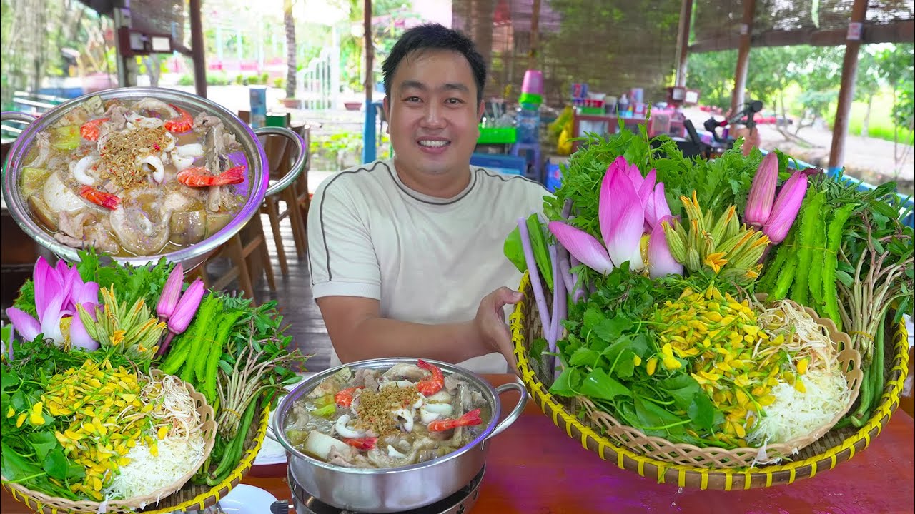 Ăn Nồi Lẩu Mắm 10 Năm Sau C&ograve;n Nhớ Mẹt Rau Tại Vua Lẩu Mắm Miền T&acirc;y