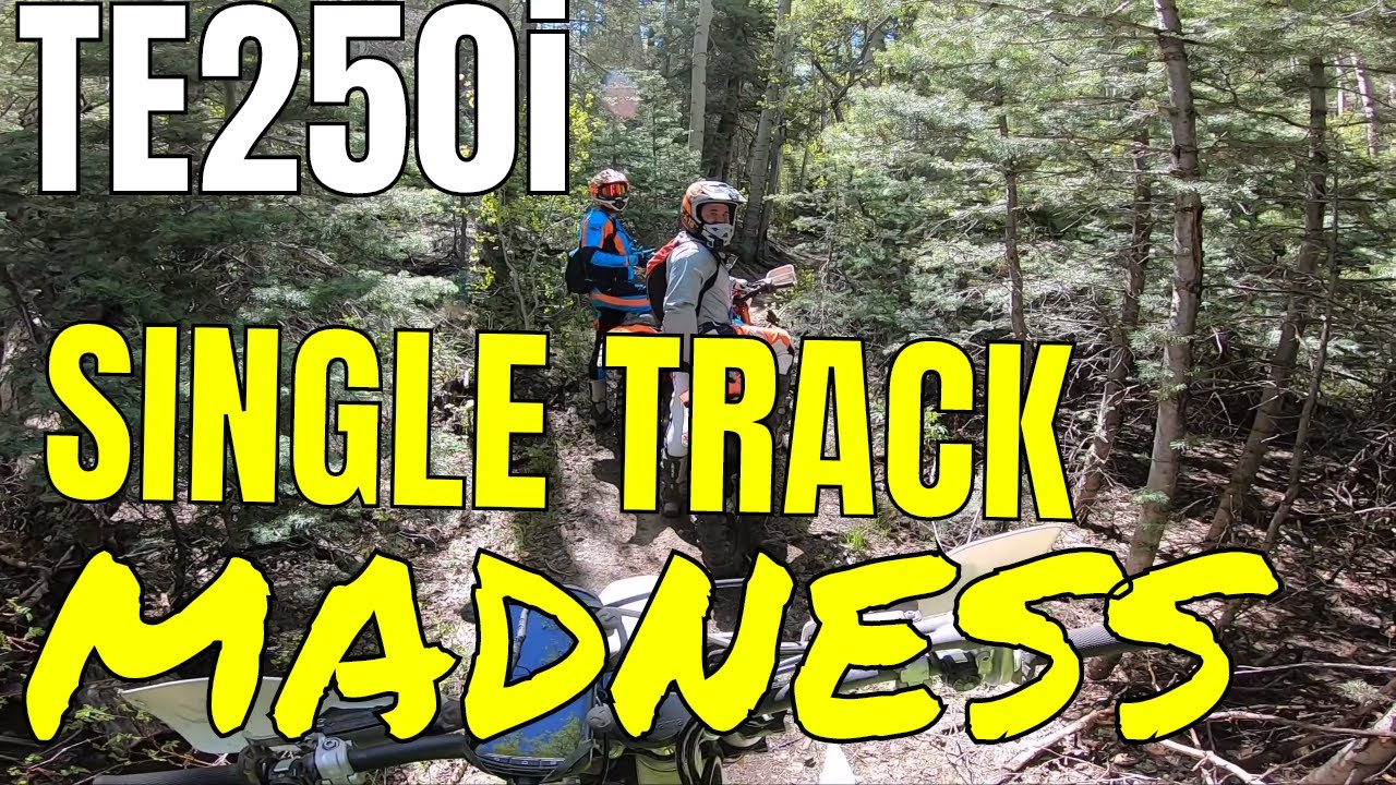 newbie on single track - My first Single track TE250i on single track | dirtbike dualsport madness