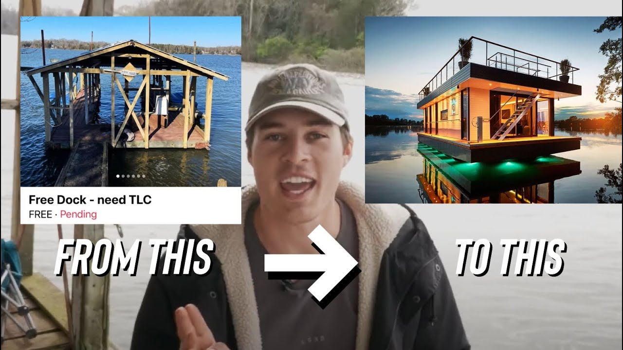 FLIPPING A FREE DOCK INTO A HOUSEBOAT