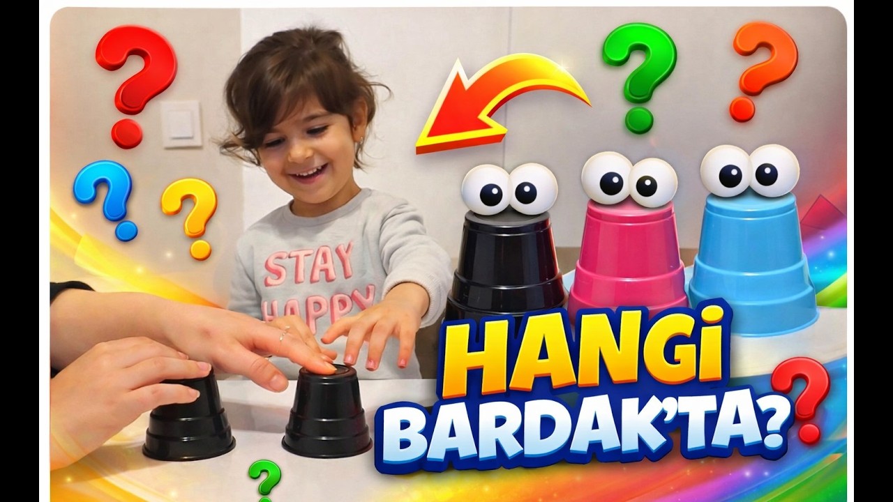 BARDAKLARIN ALTINDA NE VAR? 🤔 | Sürpriz Oyuncakları Bulabilecek miyiz?