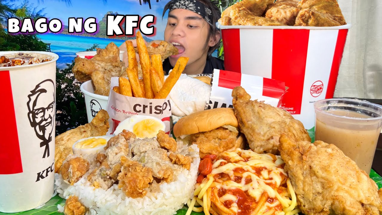 May Bago! KFC CRAVINGS OVERLOAD MUKBANG (kfc sisig, twister, zinger, chicken atbp.) PINOY MUKBANG