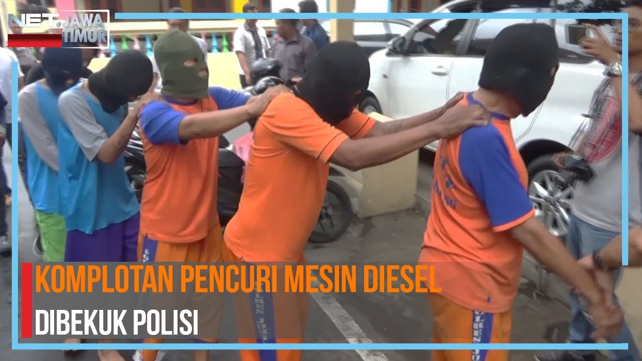 Pencurian Mesin Diesel Di Jombang Jawa Timur Ditangkap Polisi- NET. JATIM