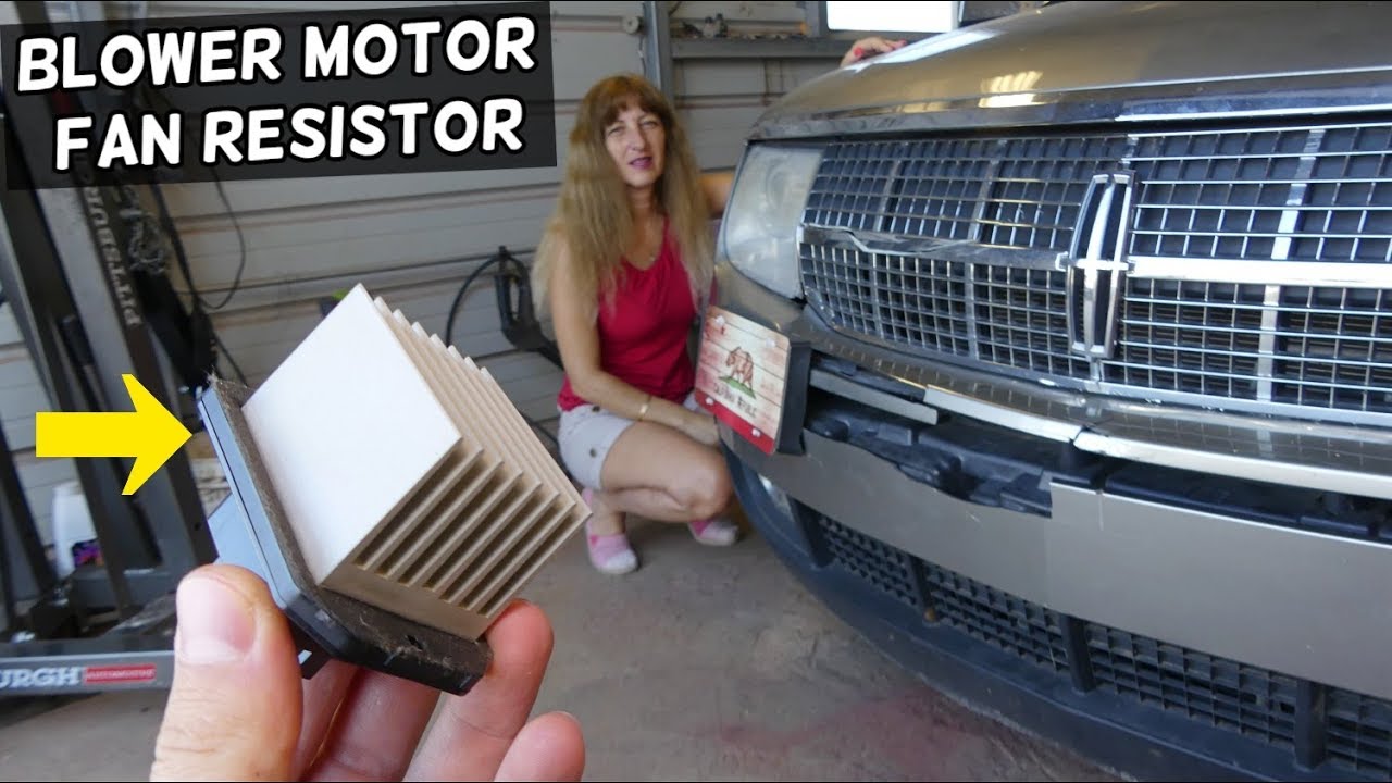 BLOWER MOTOR FAN RESISTOR LOCATION REPLACEMENT LINCOLN MKX MKS MKZ MKT NAVIGATOR