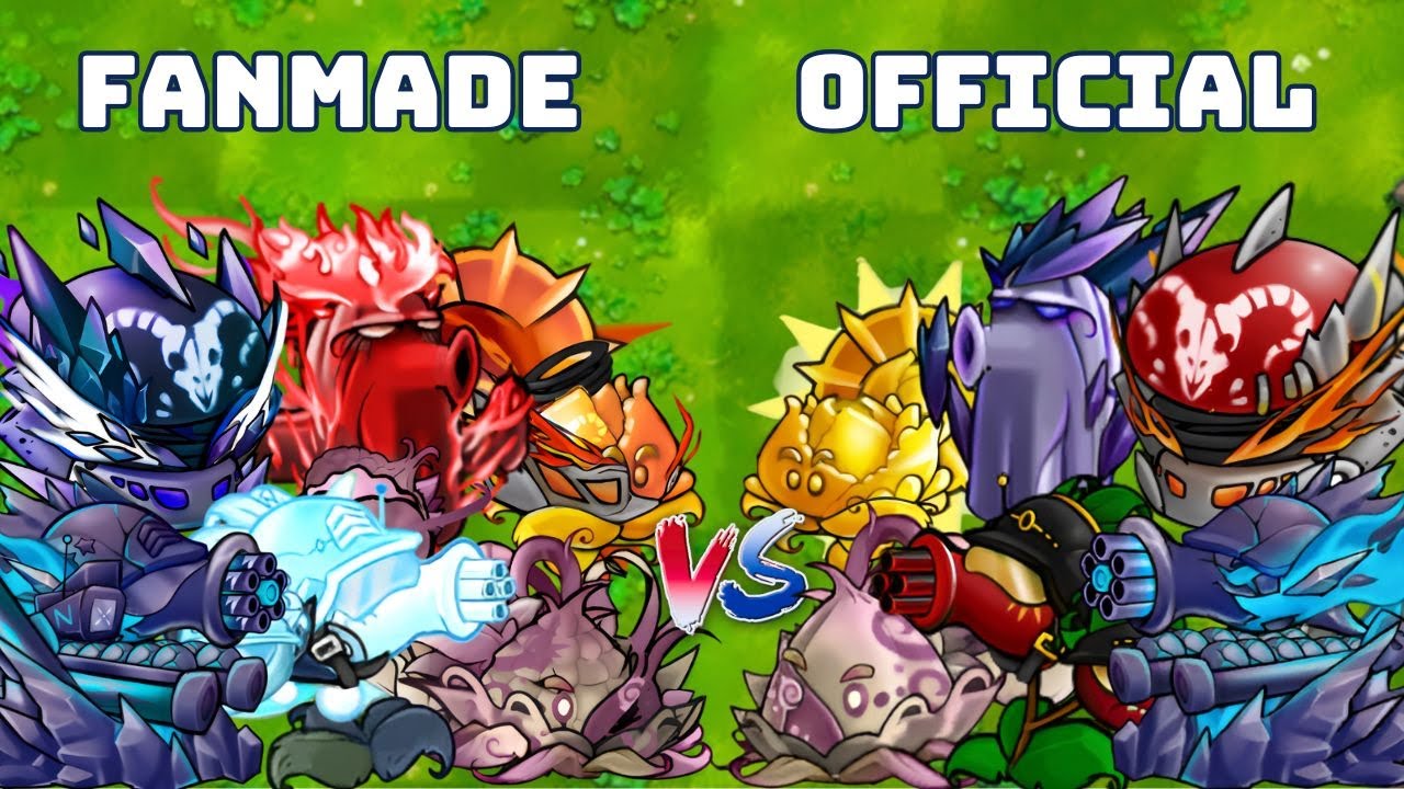PvZ1 Fusion2.8 Challengesss!!! Family Fanmade Vs Family Official | Who Will Win ???