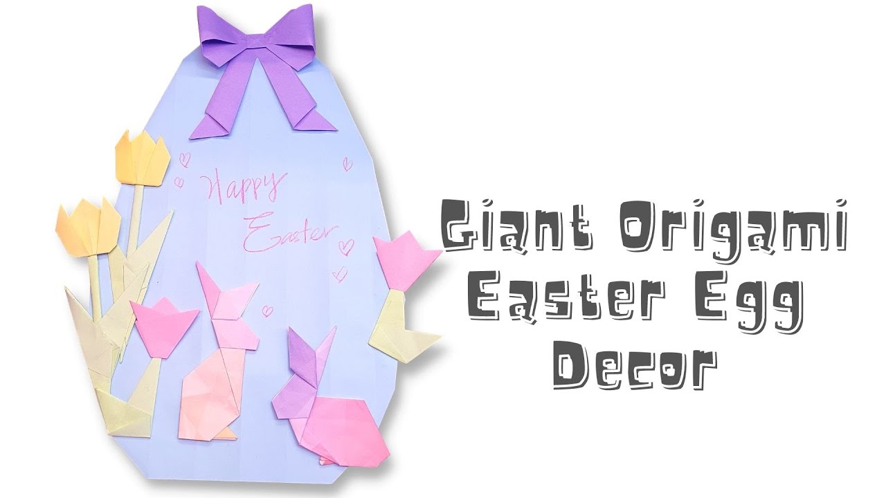 Origami Easter Egg Tutorial- Easy DIY Easter day paper craft for kids - Easter day decoration 2026