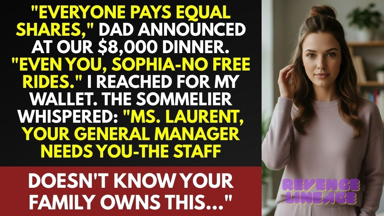 Family Dinner: They Split The Bill 