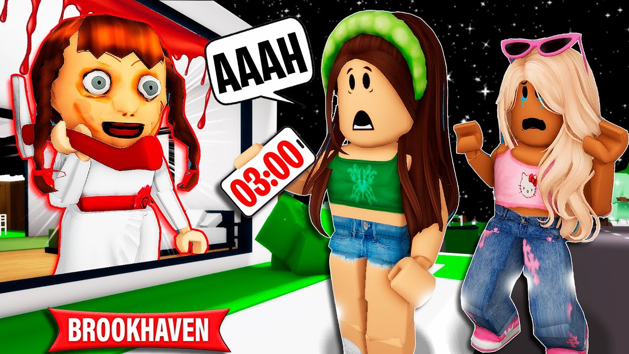 NUNCA ENTRE NESSA MANSÃO ÀS 3 DA MANHÃ | Historinhas Brookhaven Roblox| Bibi e Lud