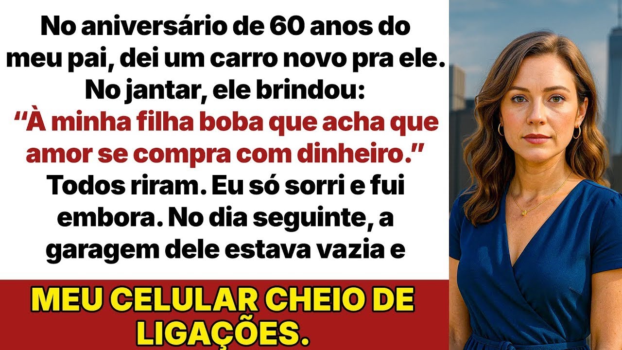 Dei um carro novo pro meu pai de 60 anos  No jantar, ele disse algo inacreditável!