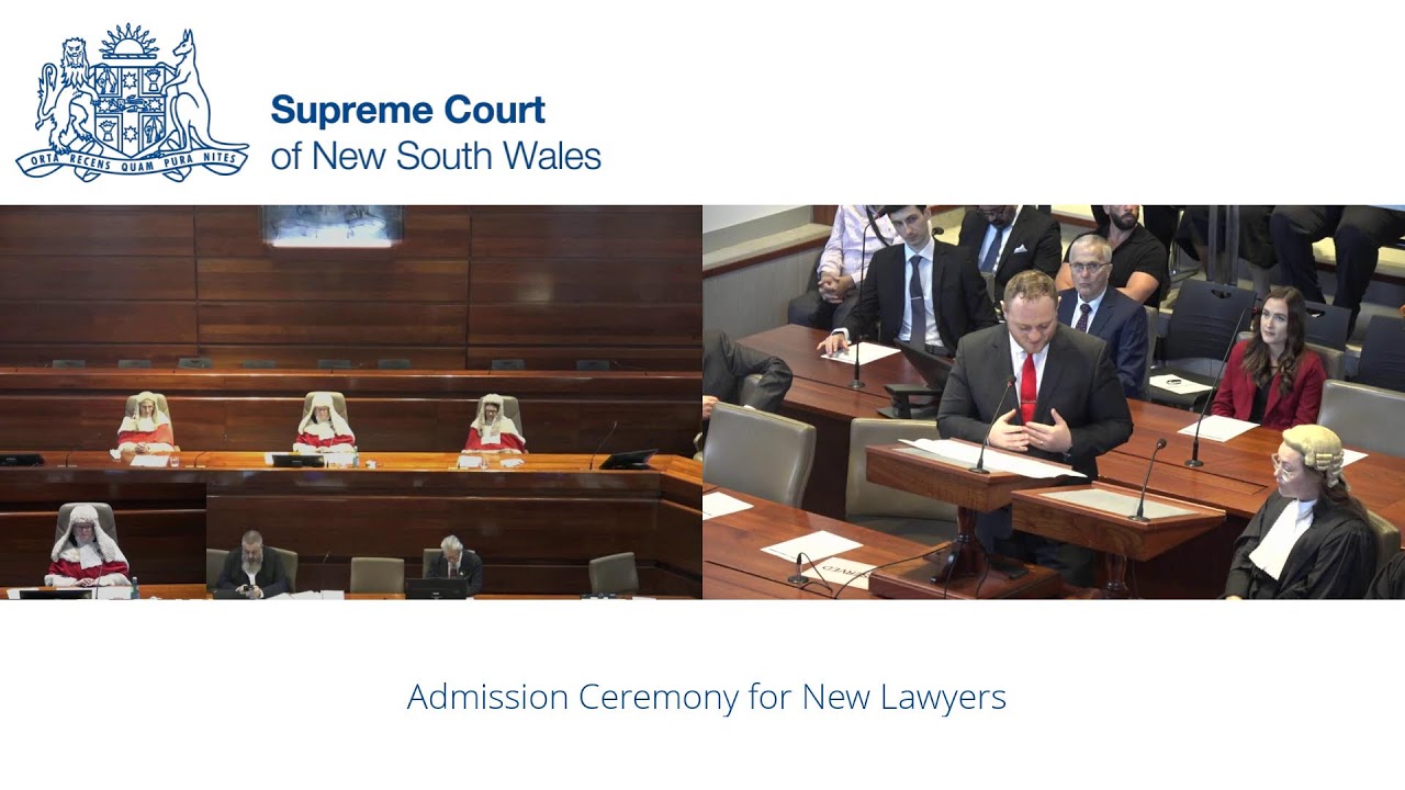Admission Ceremony for New Lawyers - Friday 21 March 2025 - 2:45pm