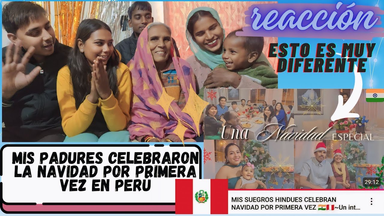 REACCIÓN || EN PERÚ MIS PADRES CELEBRARON LA NAVIDAD POR PRIMERA VEZ 🤗