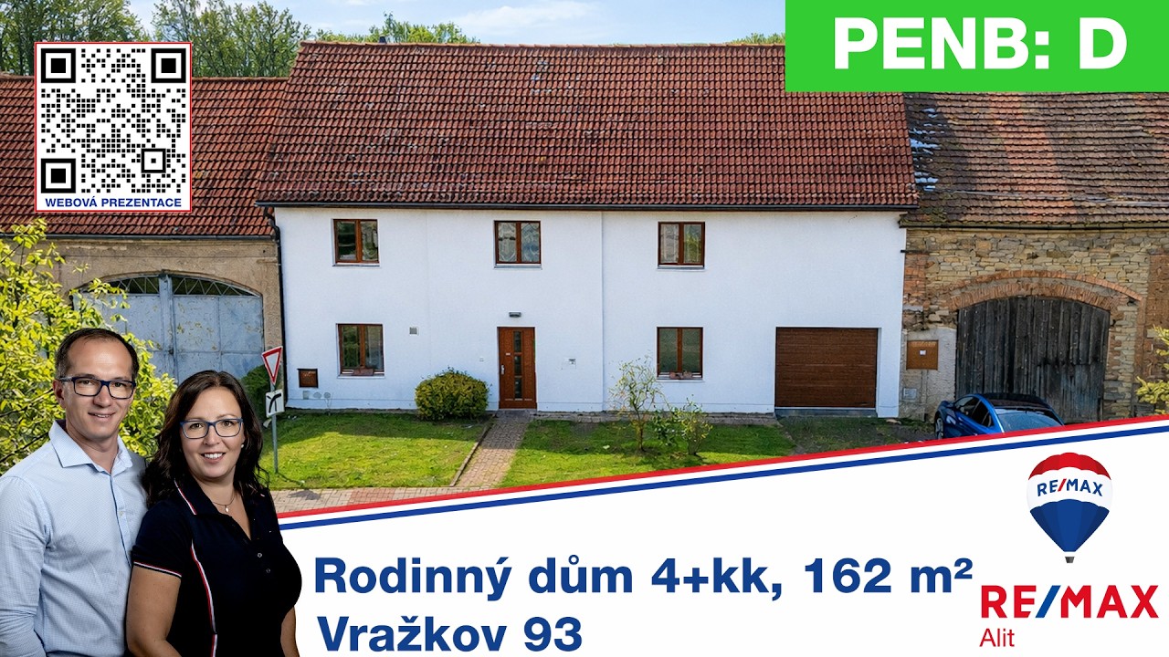 Prodej RD 5+kk , 162 m², zahrada 307 m² ve Vražkově