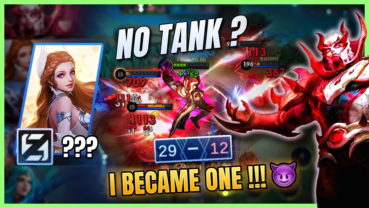 Our Roam Was a Mage. I Had to Tank 😈 | Yu Zhong MLBB S41