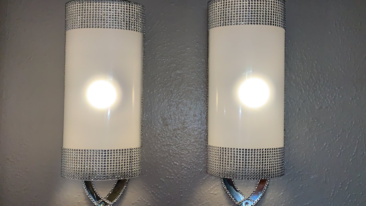 DIY Glamorous Wall Sconces