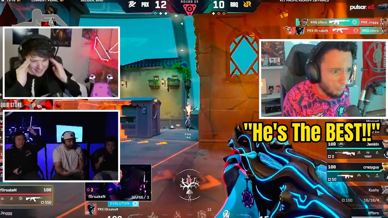 Valorant Streamers React To Most INSANE Moments From PRX vs RRQ