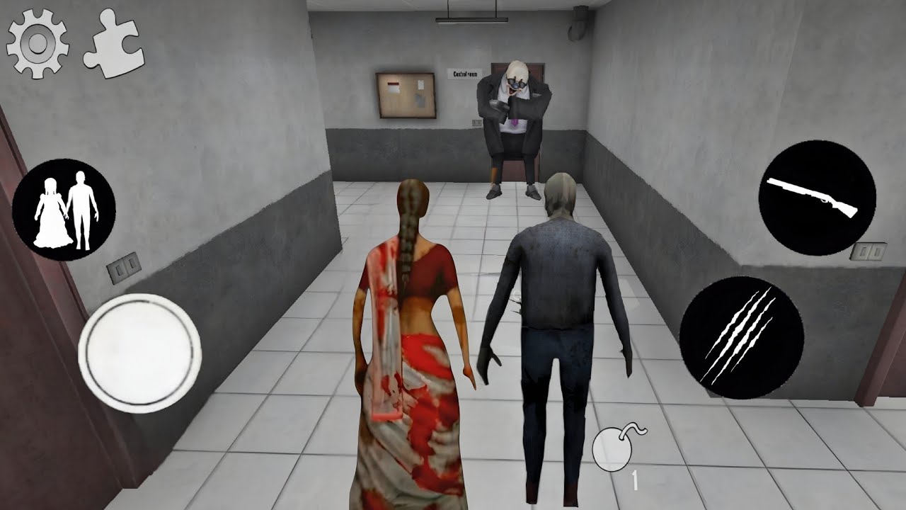 Playing as Grandpa & Kamla in ice Scream 4 | Ouwitt Mod