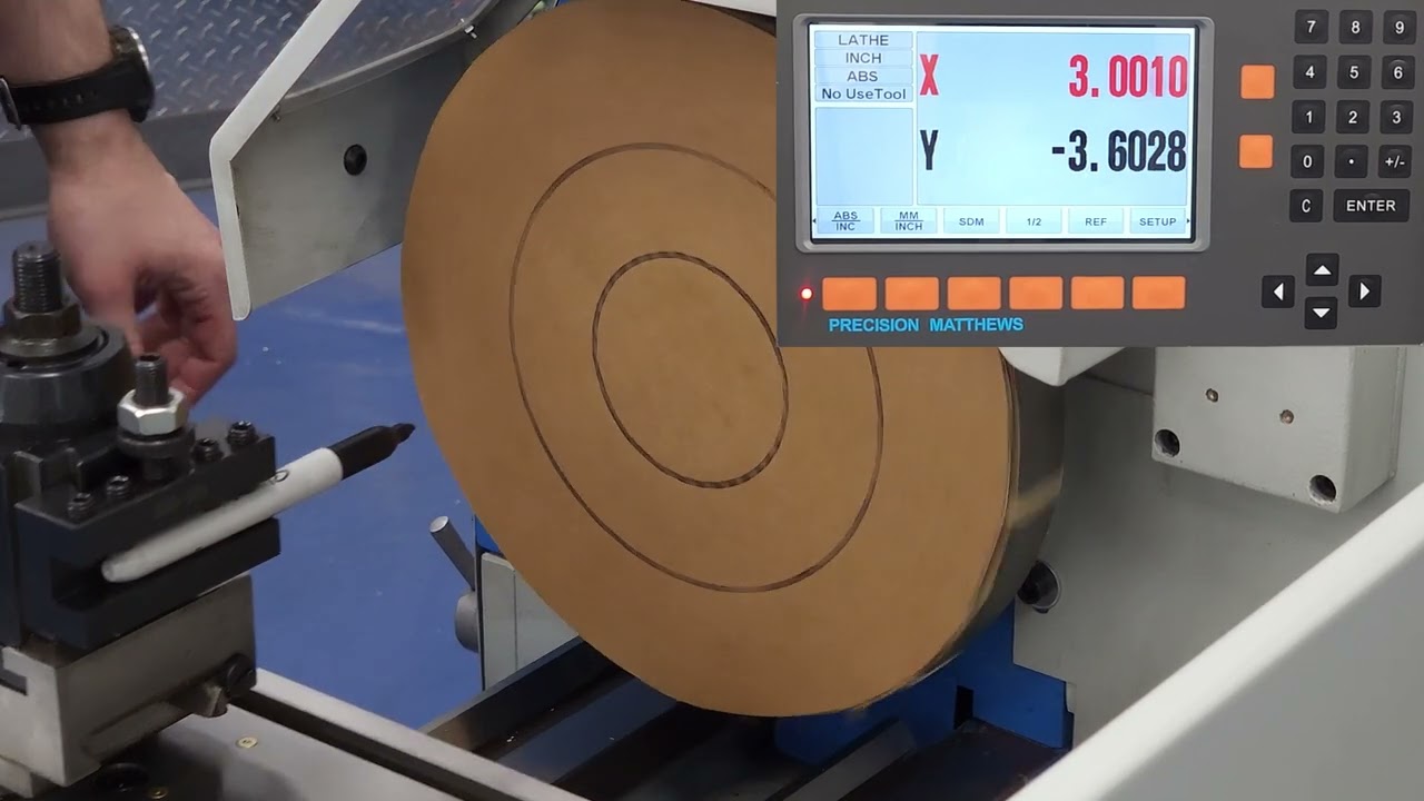 PM-LCD Lathe DRO Digital Read Out Basic Functions Precision Matthews Media