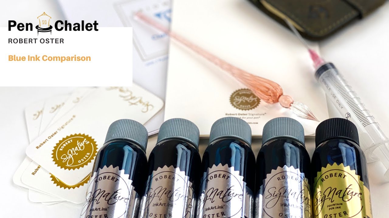 Blue Ink Comparison: Check Out Popular Robert Oster Blue Inks Side-by-Side