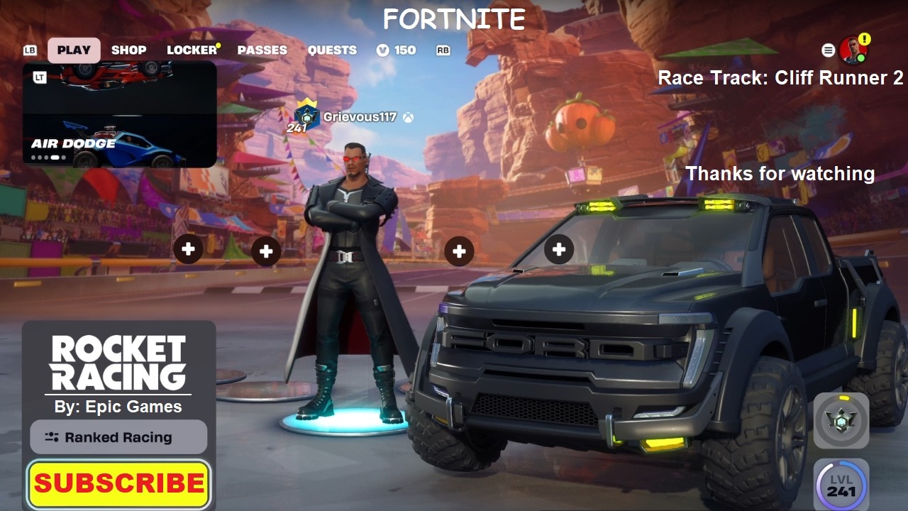 Fortnite: Rocket Racing Ranked Gameplay