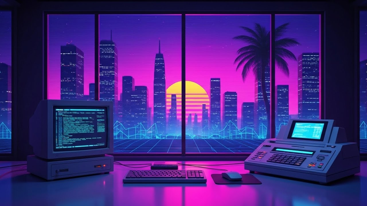 ＢＡＣＫ　ＴＯ　１９８５ [ Synthwave - Retrowave - Dreamwave Mix ] | Retro Computing Dreamscape