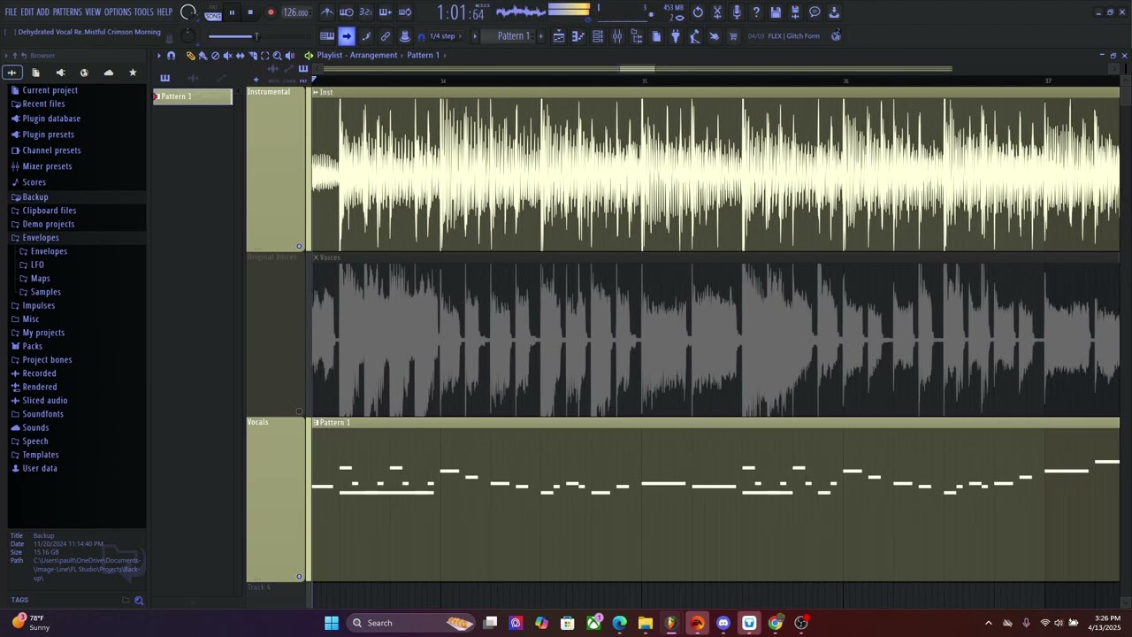 Mistful Crimson Morning - Dehydrated Vocal FLP