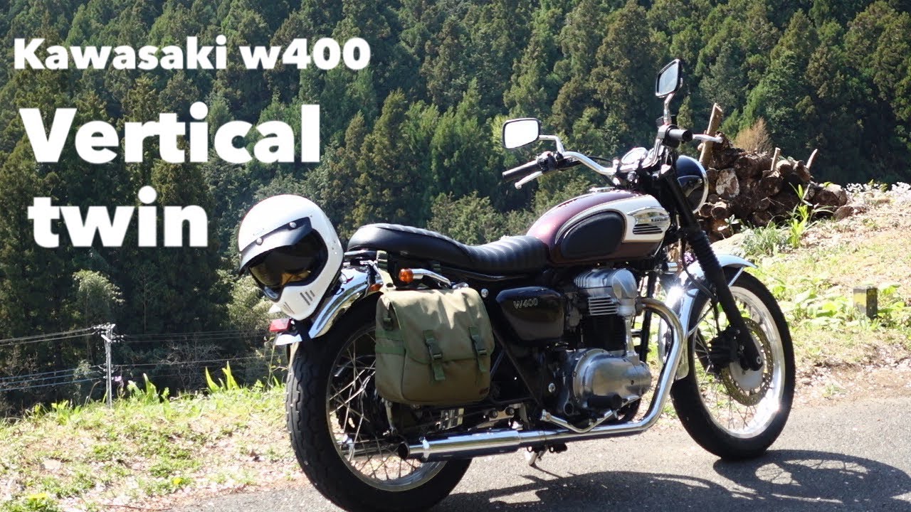 Kawasaki W400（POV）山道をトコトコと駆け上がり林道を走る【作業用】