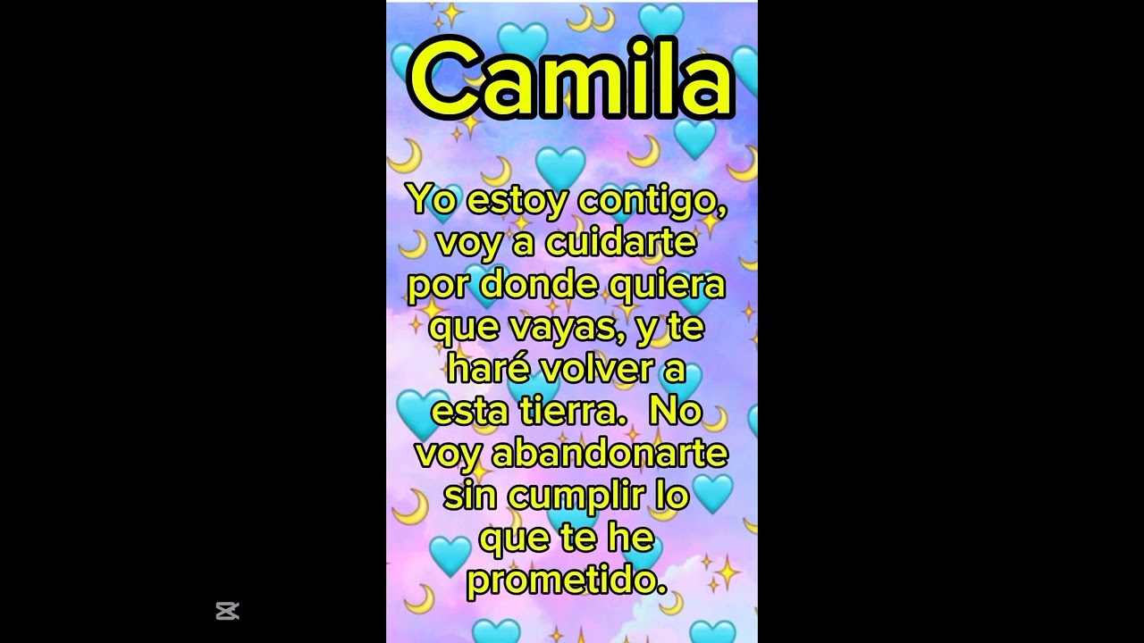 Promesa de Dios para tí, Camila!🙏❤️😇