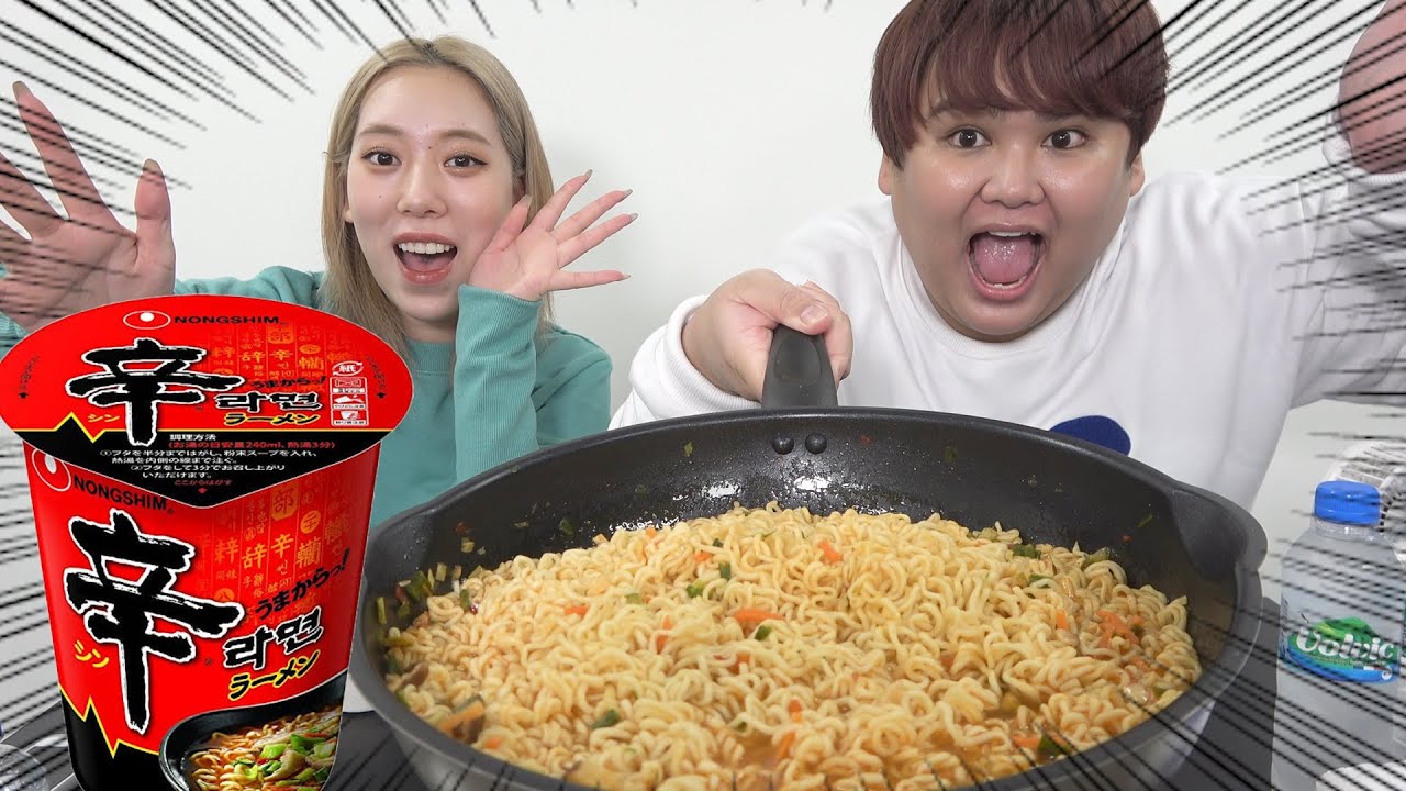 【モッパン】大量の辛ラーメンを大食いしたら最高すぎた！！！