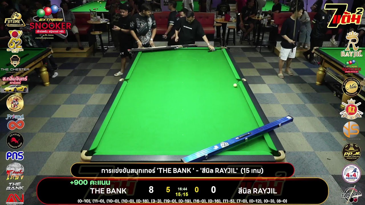 การแข่งขันสนุกเกอร์ 'THE BANK' - 'สีนิล RAYJIL' (15 เกม)