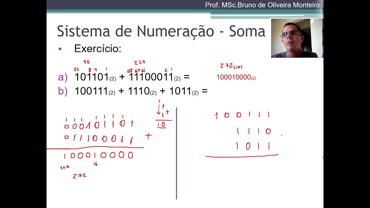 Como fazer operações aritméticas de Soma de números binários?