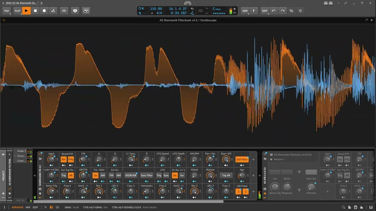AS Shermanik Filterbank v4.4.0 EX (Extreme) Bitwig Studio Preset Demo