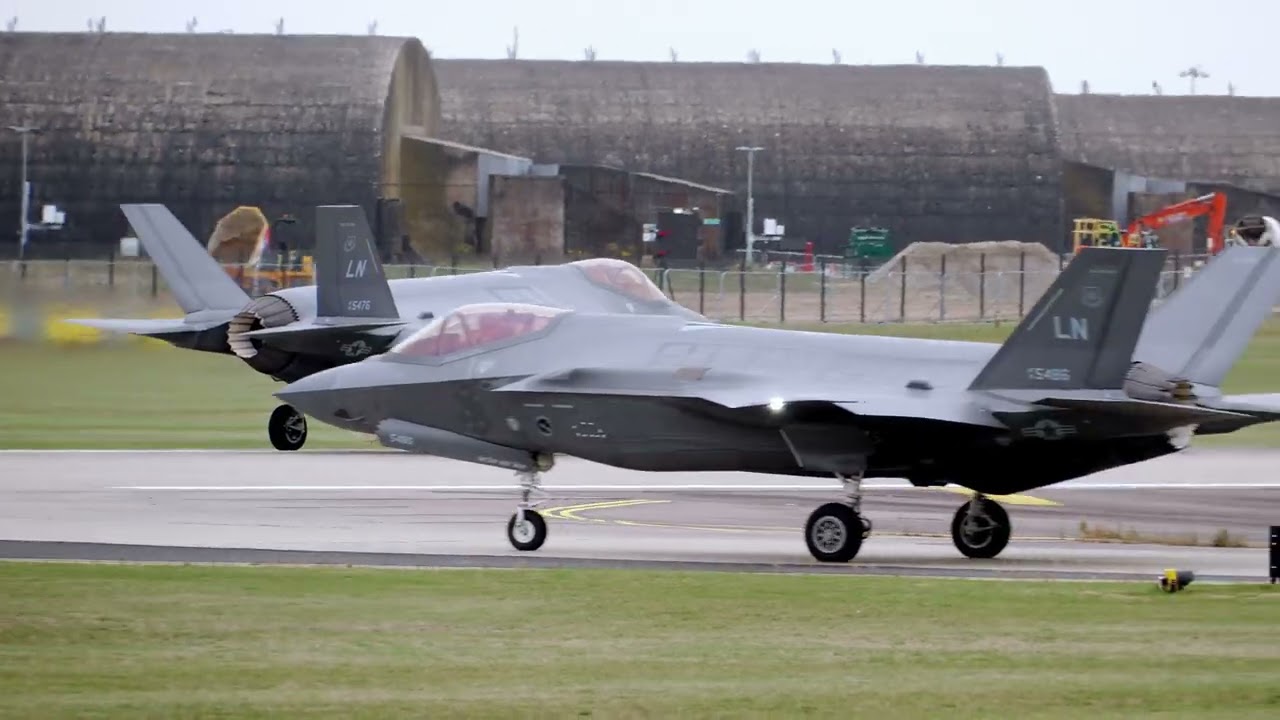 RAF Lakenheath F35 F15 FIGHTER JETS
