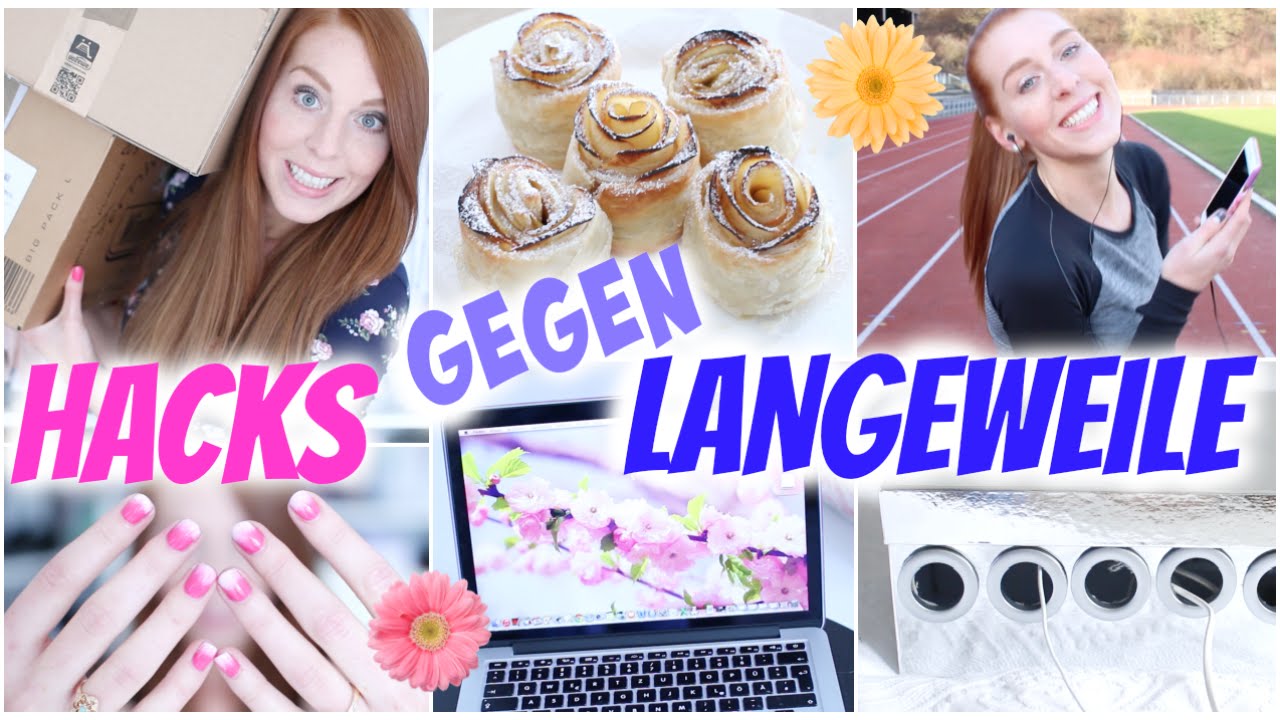 20 TIPPS gegen LANGEWEILE: DIY OMBRE NAILS, DIY ORGANISATION, SPORT MOTIVATION | LaurenCocoXO