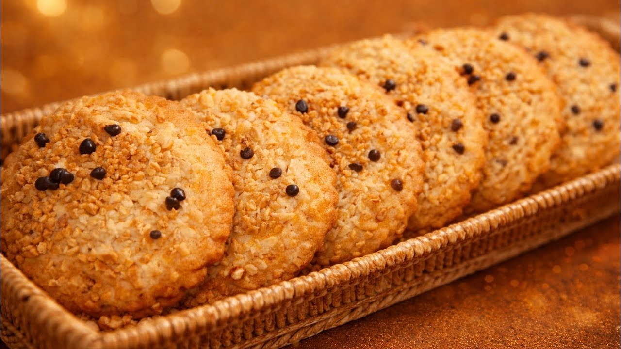 حلوة جافة سهلة سريعة اقتصادية للسهرات الرمضانية قليلة السكر 👌😋🌙