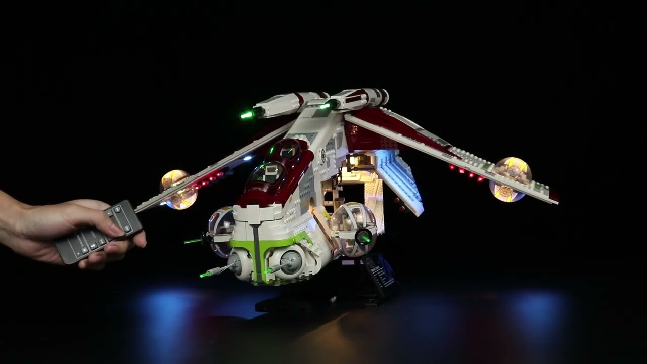 BrickBling Light Kit for LEGO Star Wars Republic Gunship 75309