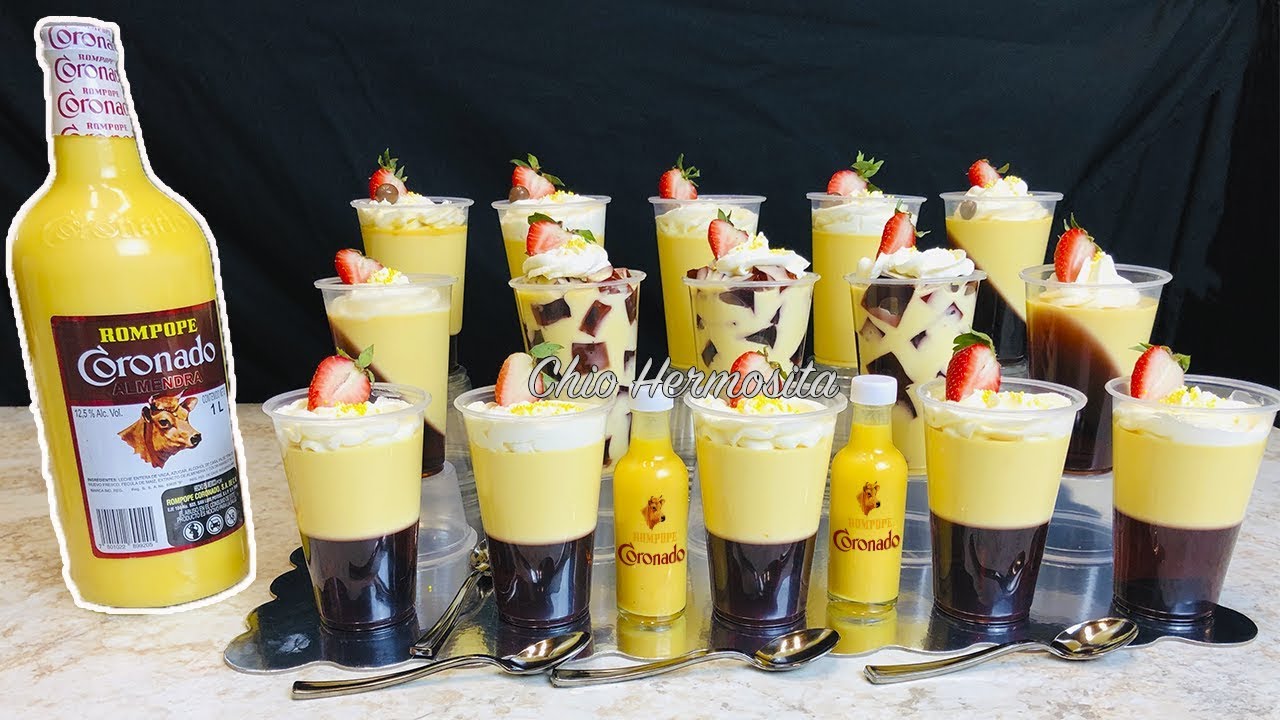 Gelatinas Individuales de Rompope y Jerez | Dia del Padre | 2 sabores