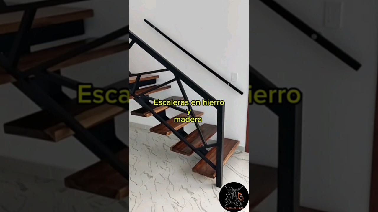 Escaleras en hierro y madera #comosehace #welding #tips #welder #weldingtools #gatedesign #soldadura