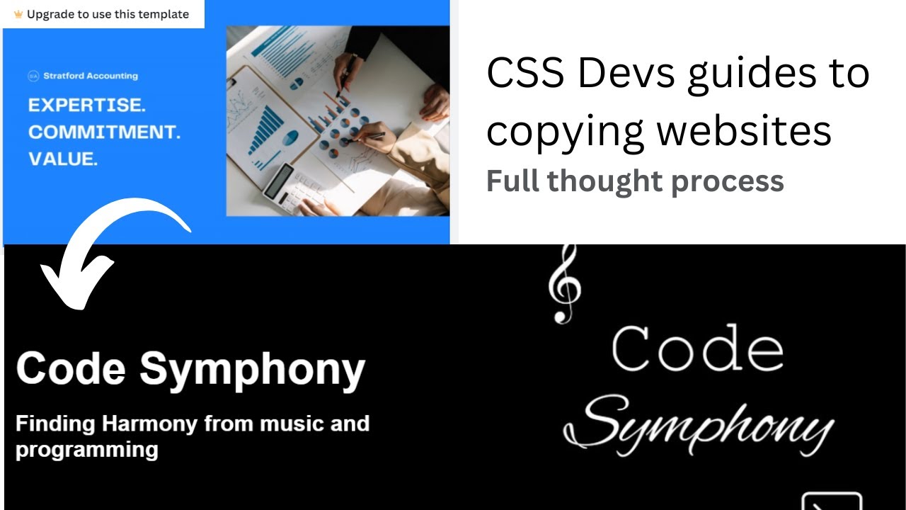 CSS devs throught process of how to copy website UI