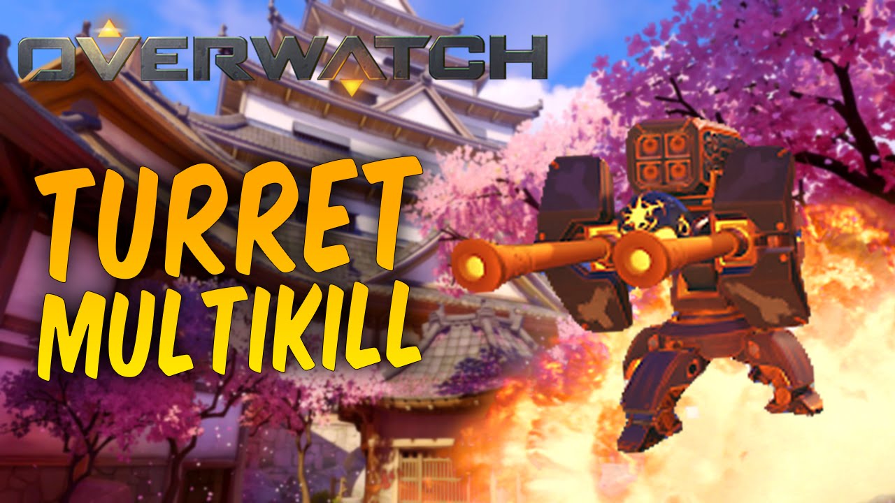 Crazy Turret Multikill - Overwatch Torbjorn Gameplay