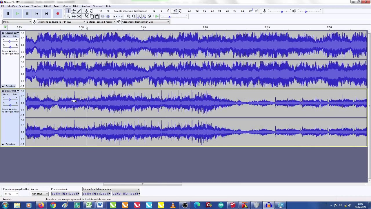 TUTORIAL AUDACITY - AGGIUNGERE ED UNIRE PIU' FILE MP3
