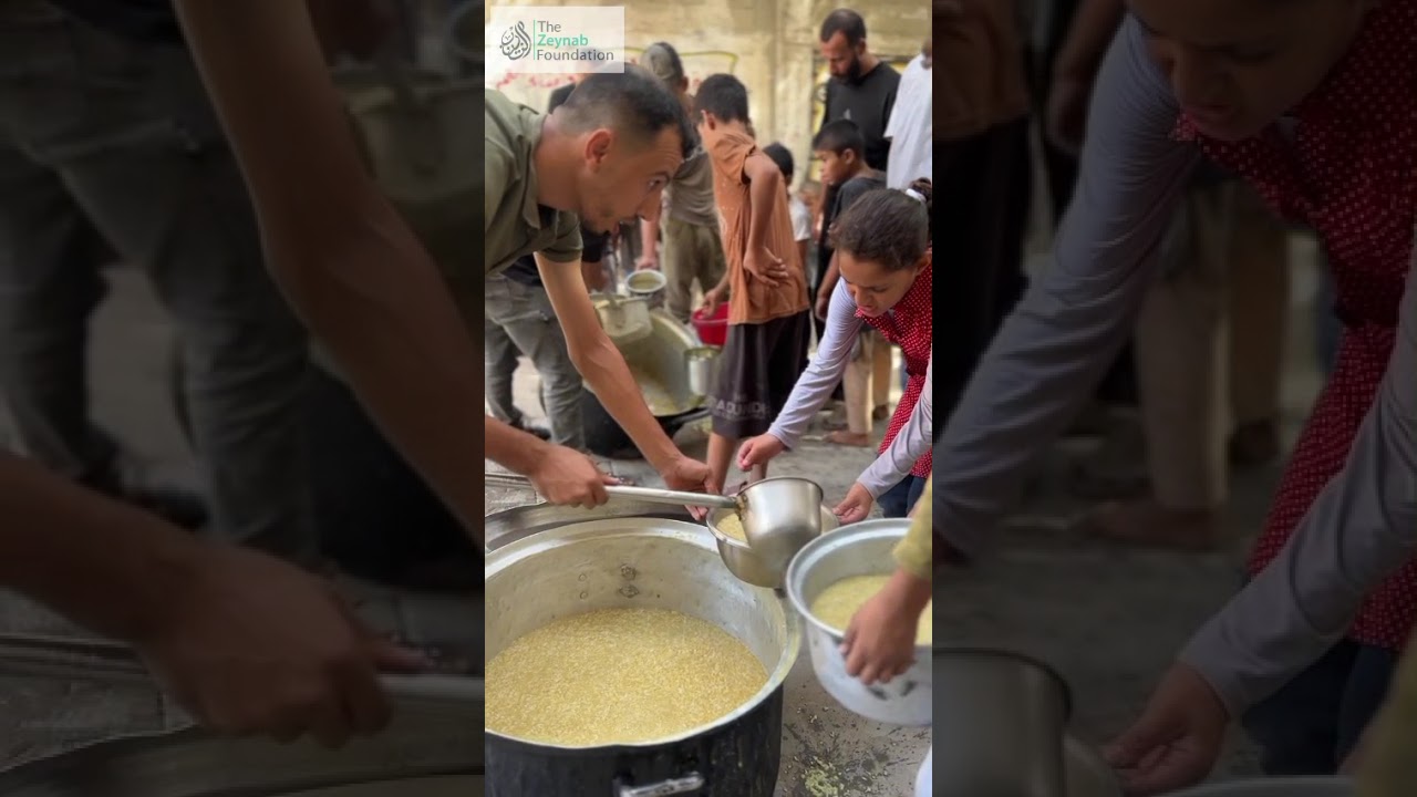 Cooking hot meals for displaced Gazans part 61