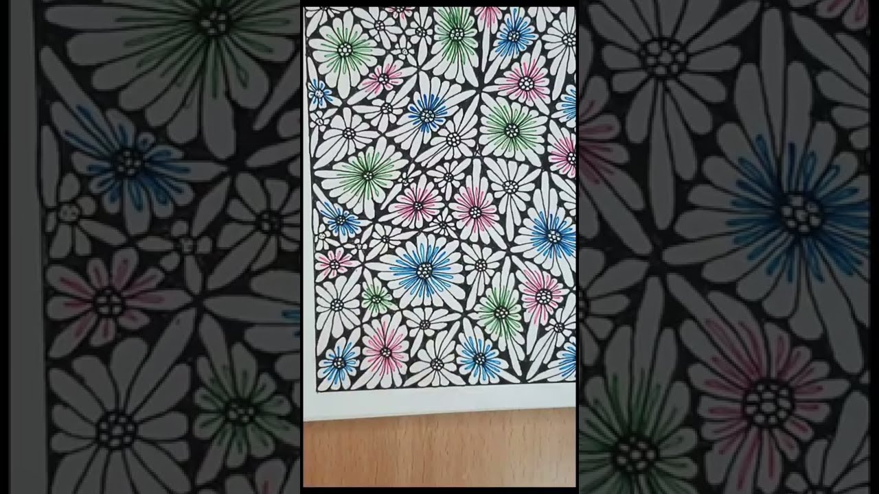 Beautiful Colorful  zentangle art 🌼🌸💛💙✨❄☀🌞🌼🌸💛💙💛#zentangle #zentangleart #zendoodles